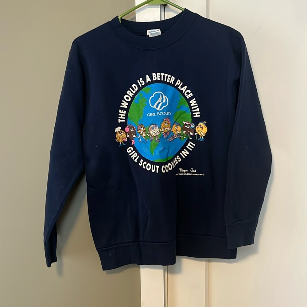 Vtg Girl Scout Cookies Sweatshirt